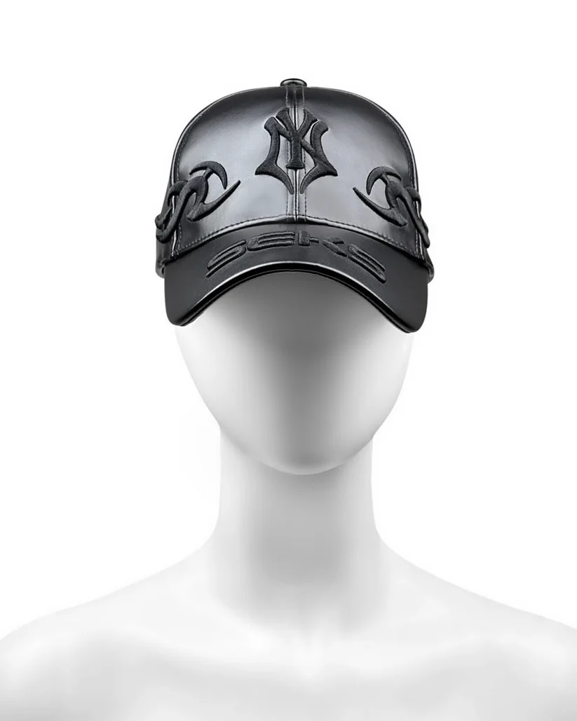 SEKS-EMBROIDERED-LEATHER-NY-HAT The Leatherette SEKS NY Hat