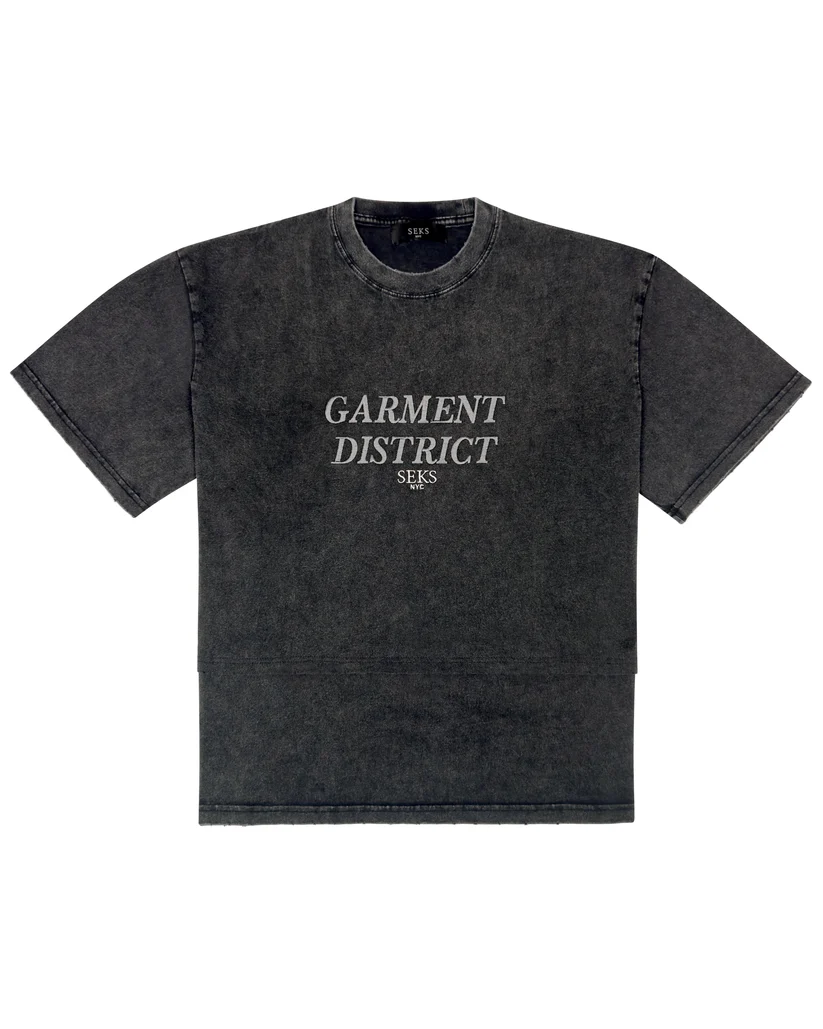 SEKSEMBROIDEREDGDTEE11 SEKS NYC Garment District Tee #11
